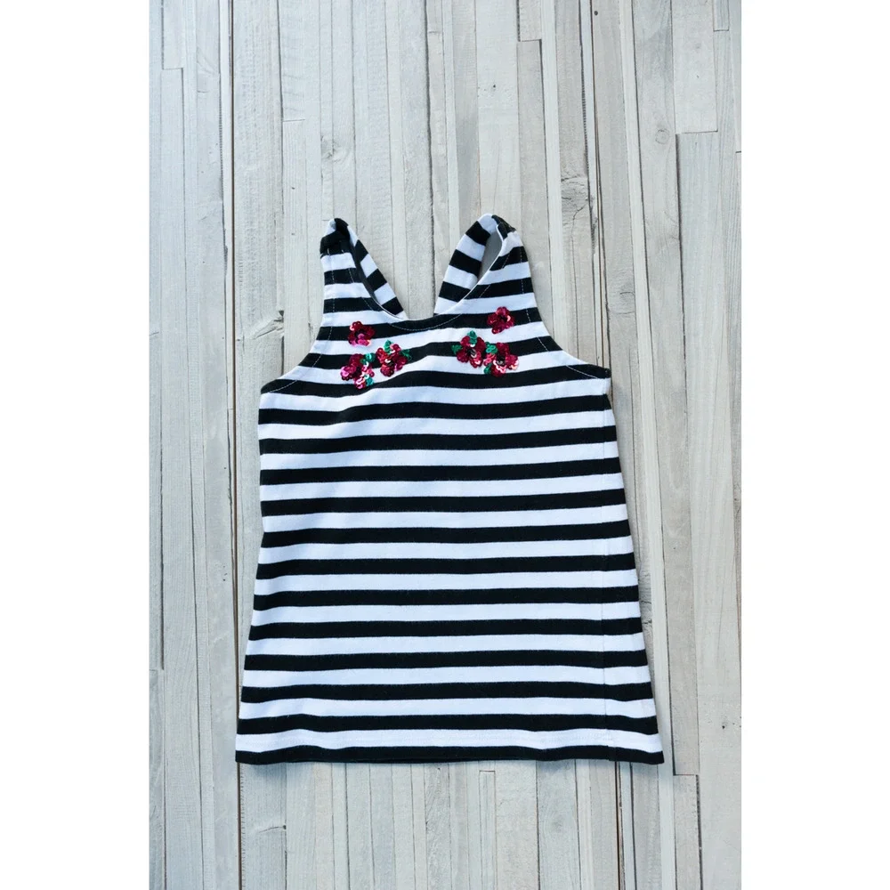 Gymboree Striped Sequined Tank Size 5 EUC